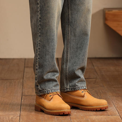 【新款DQ】大依优型大码松紧腰直筒牛仔裤长裤男舒适休闲简约百搭加肥加大男装潮款 商品图4