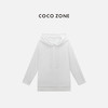 COCO ZONE 时尚系绳连帽长袖T恤百搭宽松上衣CC2B1152 商品缩略图0