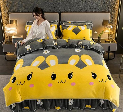 秋冬【牛奶绒四件套床品】加厚保暖套件 亲肤宝宝绒 中老年被套床上用品 送爸妈好物 商品图7