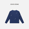 COCO ZONE 100棉时尚字母圆领百搭长袖T恤CC1C1636 商品缩略图1