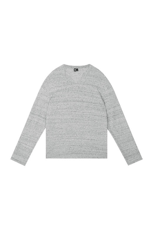 oneup散边小V领长袖T恤 商品图7