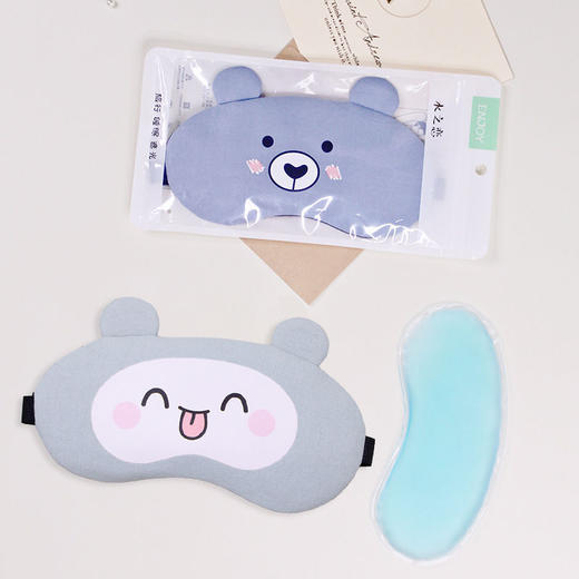 【冷热双敷！给双眼做个SPA】儿童卡通冰敷眼罩遮光女生睡觉专用可调绳冰袋冰敷热敷缓解眼疲劳，弹力松紧带，佩戴简单、舒适不勒头。ry 商品图2