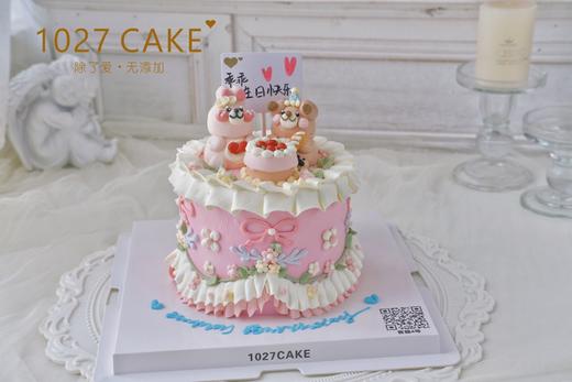 1027CAKE | 立体奶油霜小动物 复古手绘 商品图1