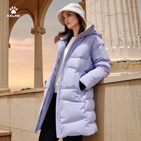 卡尔美方寸之间系列女士冬季新款长款羽绒服