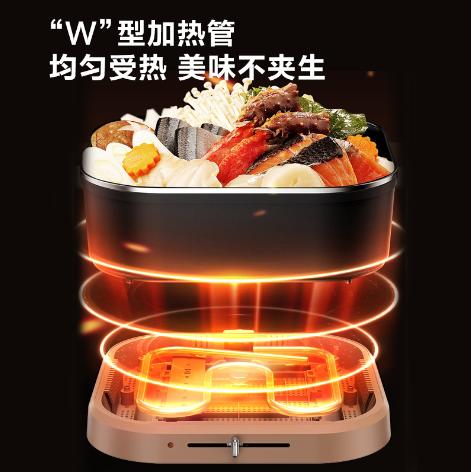 九阳电火锅电炒锅电蒸锅电煮锅不粘内胆多用途锅 HG60-G109 商品图2