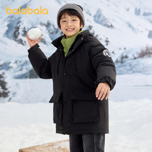 巴拉巴拉童装宝宝羽绒服新款冬季连帽外套两件装大童加厚保暖 商品图2