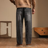 【新款DQ】大依优型大码松紧腰直筒牛仔裤长裤男舒适休闲简约百搭加肥加大男装潮款 商品缩略图6