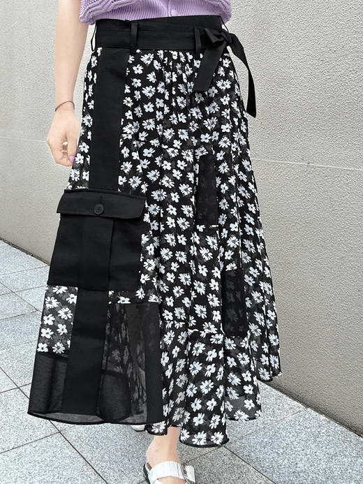 TYNVIE 插袋装饰雪纺裹身裙 商品图2