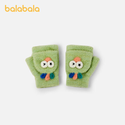 巴拉巴拉儿童手套男童女童半指萌趣可爱卡通造型冬季保暖舒适新款 商品图1