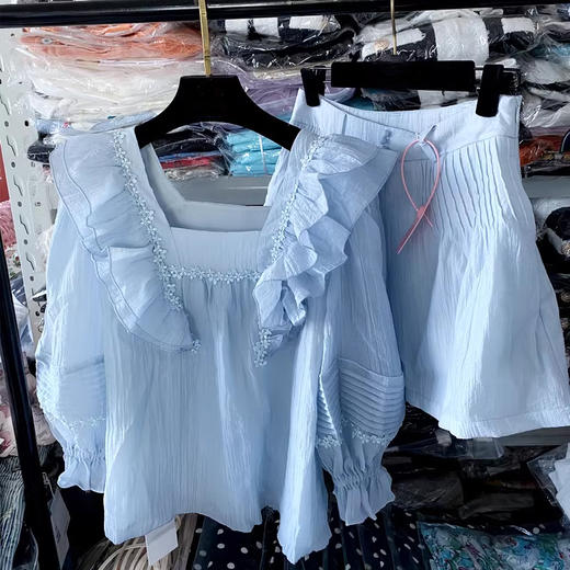 裁缝学苑AQ341荷叶边泡泡袖上衣小衫纸样短裤女装服装打板裁剪 商品图2