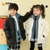 【羽绒零压感 时刻潮流 只选鸭腹大绒朵~】秋冬新款男童女童小孩中小大童装 假两件套立领保暖羽绒服外套 假两件 /设计感 寒冷冬日一件度过-QQ 商品缩略图3