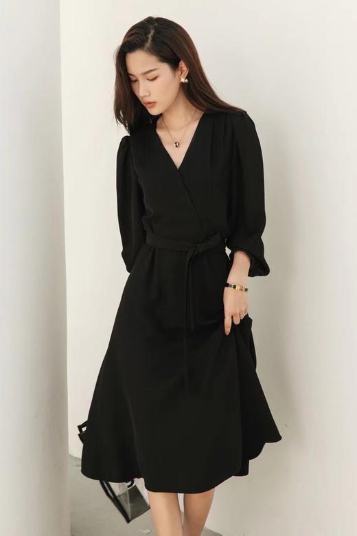 Le Malene 赫本风简约V领系腰连衣裙 13800 商品图6