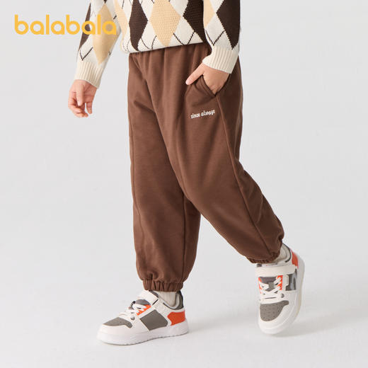 巴拉巴拉童装儿童长裤男童女童束脚裤秋冬新款宽松百搭休闲裤 商品图0