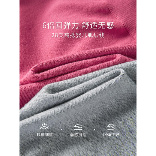 【年终特卖】熙世界法式荷叶边V领针织衫上衣小众别致长袖毛衣2025秋冬新款 商品图3