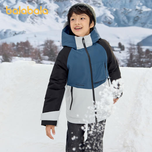 巴拉巴拉男童童装冬季中长款羽绒服新款中大童儿童保暖外套潮 商品图2