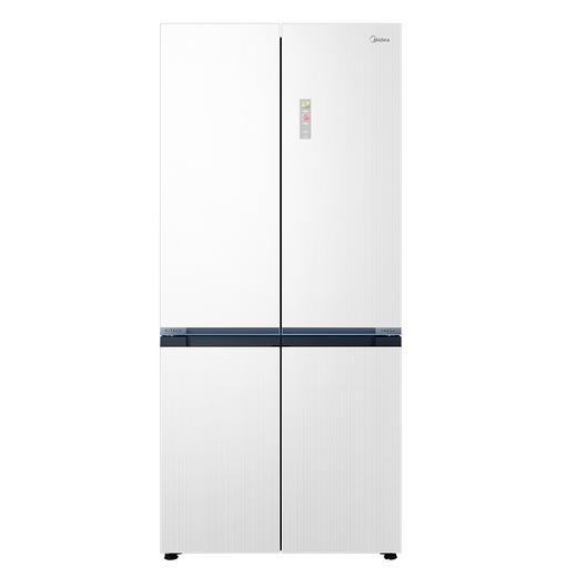 美的(Midea)（202848）（202787）60cm薄微晶系列冰箱 口感保鲜净味无缝全嵌十字四开门超薄大容量一级变频家用智能 BCD-527WUSGPZMA 钻影灰 弦影白 商品图1