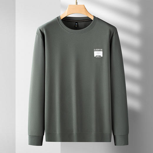 【新款DDS】大依优型大码卫衣长袖休闲加肥加大男士胖子大码内搭上衣打底显瘦 商品图0