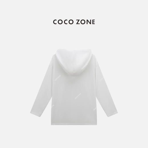 COCO ZONE 时尚系绳连帽长袖T恤百搭宽松上衣CC2B1152 商品图1