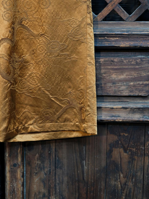 盛唐婧 |龙纹丝毛中式国风直筒裤 商品图2