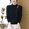 CC-28-1225打底衫女2024新款秋冬设计感半高领毛衣洋气时尚针织打底衫上衣 商品缩略图2