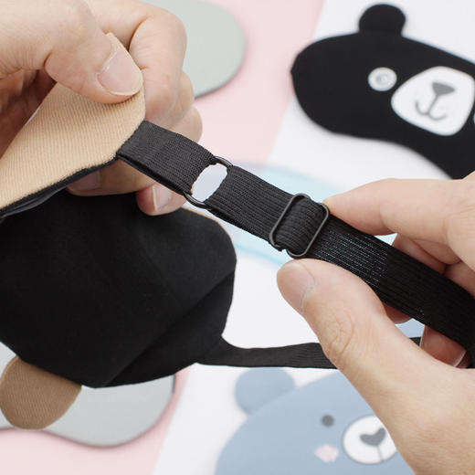 【冷热双敷！给双眼做个SPA】儿童卡通冰敷眼罩遮光女生睡觉专用可调绳冰袋冰敷热敷缓解眼疲劳，弹力松紧带，佩戴简单、舒适不勒头。ry 商品图3