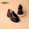 Safiya/索菲娅2024秋潮流厚底粗跟方头复古英伦JK小皮鞋乐福鞋 SF43112154 商品缩略图4