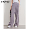 oldcolour冬季新款简约通勤高腰直筒运动宽松阔腿休闲裤P410703A1 商品缩略图0