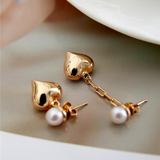 Pearl moments 小金心米珠 珍珠项链耳环套装【该商品不支持用券】 商品图2