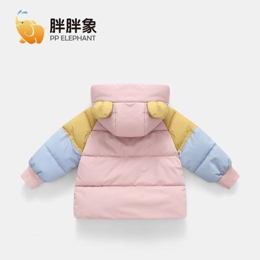 【暖暖拼色棉服，秋冬新品第一波，男女童保暖棉服】秋冬季新款可爱时尚加厚棉衣 儿童小孩拼色棉服棉袄 短款外套-QQ 商品图2