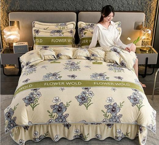 秋冬【牛奶绒四件套床品】加厚保暖套件 亲肤宝宝绒 中老年被套床上用品 送爸妈好物 商品图8