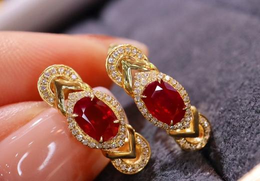 1.21ct 红宝石耳扣 商品图2