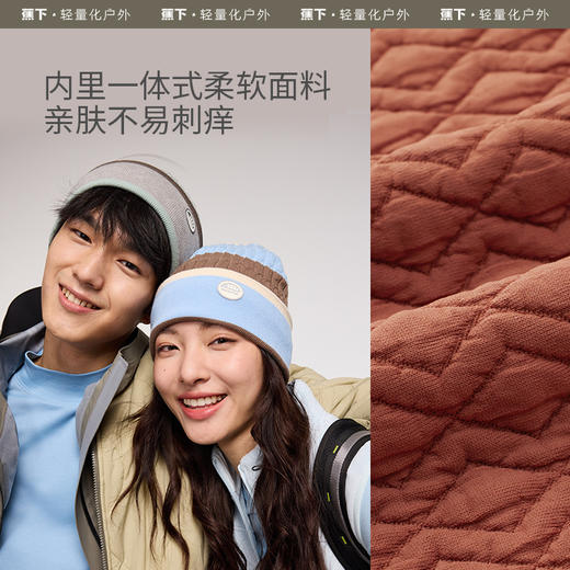 蕉下针织帽毛线帽子骑车护耳防风PO45024保暖男女款秋冬季月子冷帽堆堆帽 商品图2