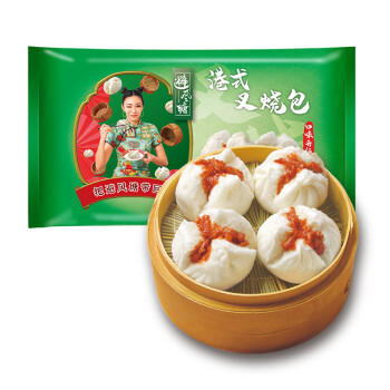 避风塘叉烧包350g/10只 港式早茶点心速冻早餐食品半成品儿童早饭肉包子 商品图1
