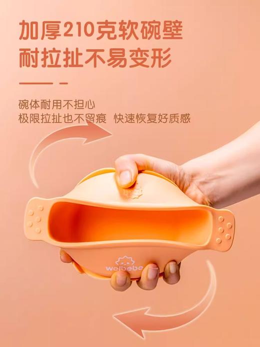 松下 宝宝硅胶一体式辅食碗 蓝色 

（适宜4个月—6岁） 商品图3