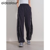 oldcolour冬季新款撞色运动宽松美式工装显瘦休闲长裤女P440710A1 商品缩略图0