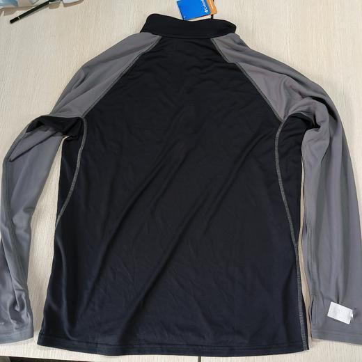 瑕疵Columbia/哥伦比亚 男士春秋插肩袖拼色半拉链可翻领长袖休闲T恤 商品图1