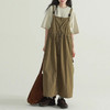 裁缝学苑AS325户外背带裙日系工装风小众设计感宽松百搭休闲长裙 商品缩略图2