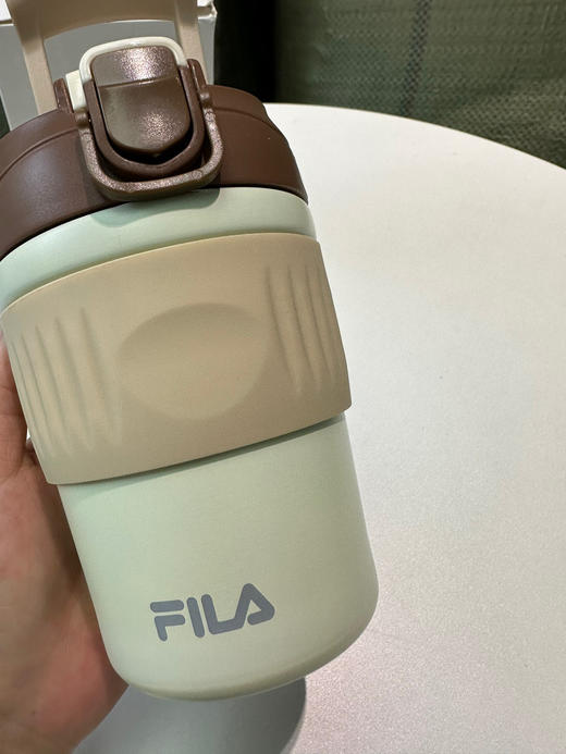 存元！Z品单！fila不锈钢咖啡杯多功能直饮吸管保温杯 商品图6