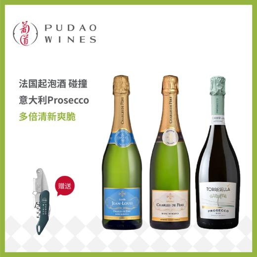 起泡酒组合 迪费路易白中白+迪费珍藏天然型白中白+塔瑞塞拉绝干起泡酒 商品图0