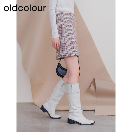 oldcolour欧珂冬季新款休闲时尚格子包臀裙短裙女P460601A1 商品图3