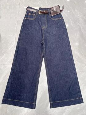 【门店同款】ENJOY2024年秋季less is more配腰包显瘦阔腿裤 159202958