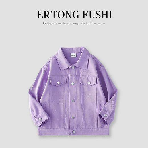 时尚春秋装2024新款儿童牛仔多色外套_ym 商品图8