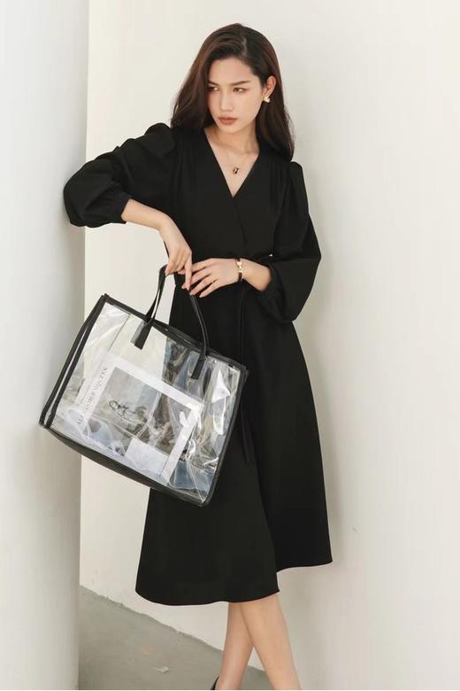 Le Malene 赫本风简约V领系腰连衣裙 13800 商品图5