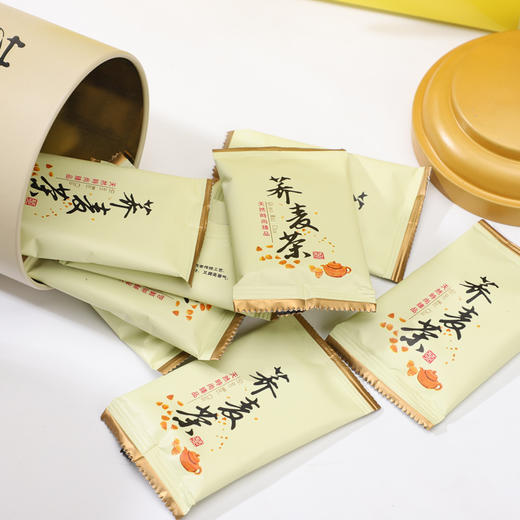 【严选推荐！黄金荞麦茶礼袋套装】颗粒饱满，低温烘培，营养丰富！原味天然大麦香苦荞茶浓香型小包裝罐装礼盒节日送礼物优选 商品图1
