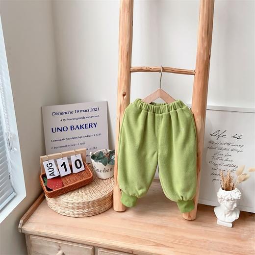 【韩版小熊秋冬婴幼童套装】休闲加厚男宝宝套头长袖卫衣束脚裤两件套 商品图2