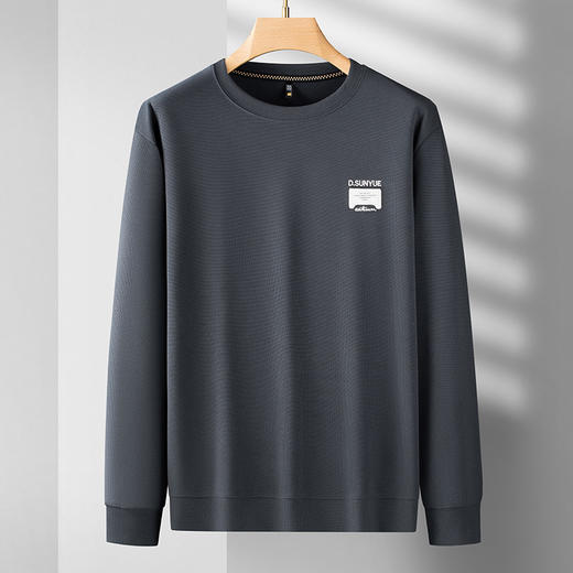 【新款DDS】大依优型大码卫衣长袖休闲加肥加大男士胖子大码内搭上衣打底显瘦 商品图6