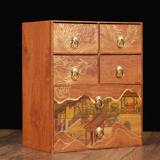 【严选推荐！六层茶礼木纹礼盒】金骏眉＋大红袍＋肉桂＋正山小种＋普洱熟茶＋凤凰单从茶叶小罐红茶节日送礼物优选 商品图3