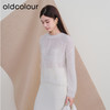 oldcolour欧珂冬新款时尚圆领长袖宽松纯色毛织套头衫女P460503A1 商品缩略图1