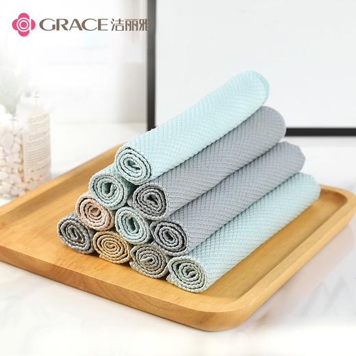 【ZY25】洁丽雅擦玻璃抹布 5条装/包 商品图3