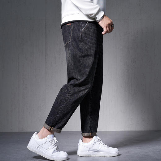 【新款DMH】大依优型大码潮款牛仔裤加肥加大宽松男士胖子300斤显瘦潮流弹力舒适 商品图2